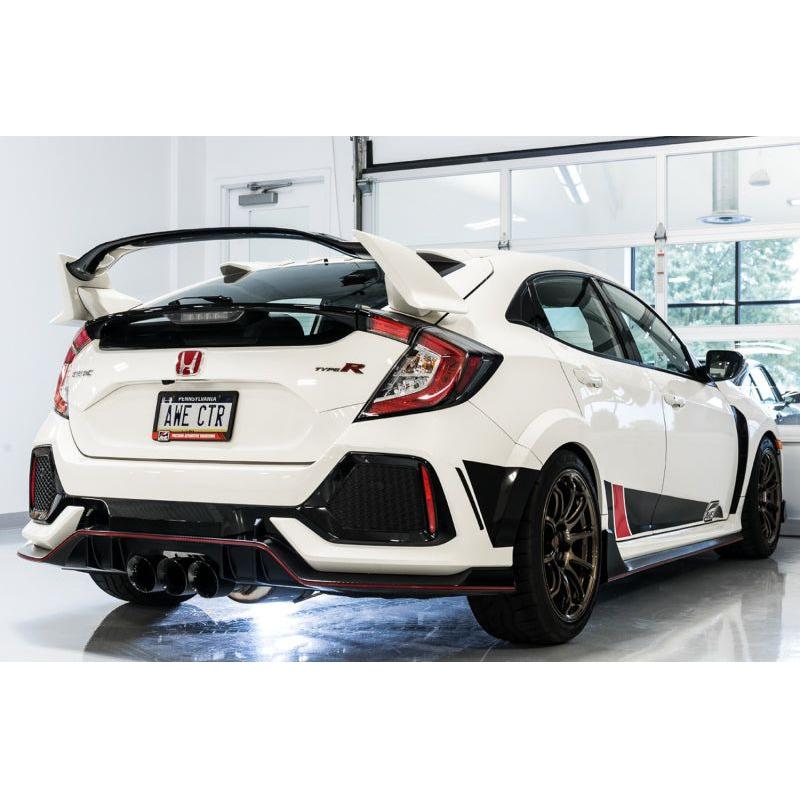 AWE Tuning 2017+ Honda Civic Type R Touring Edition Exhaust w/Front & Mid Pipe - Diamond Blk Tips - The Coin Has A Say