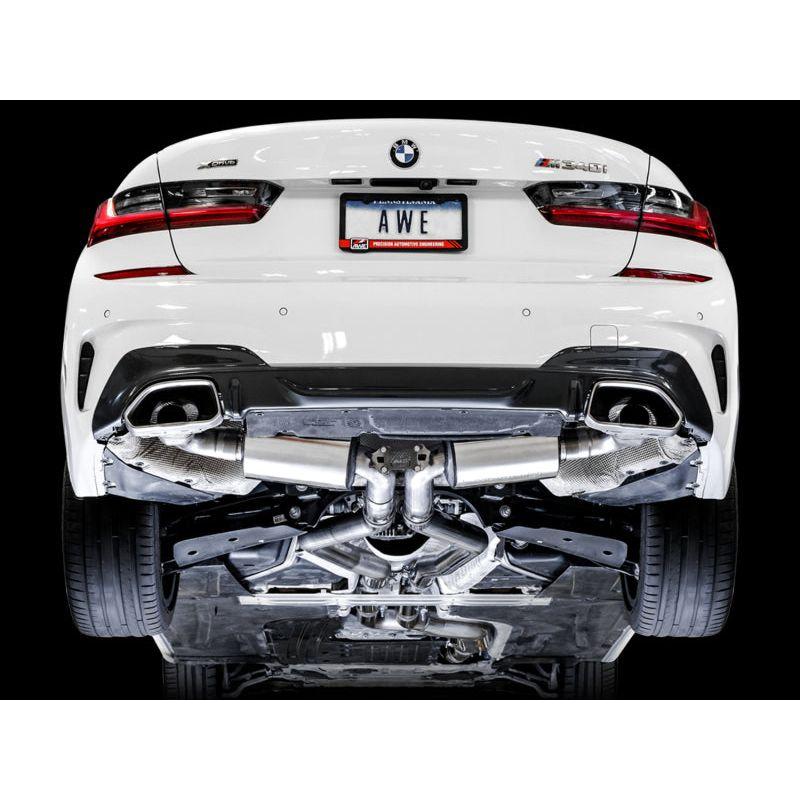 AWE Tuning 2019+ BMW M340i (G20) Non-Resonated Touring Edition Exhaust (Use OE Tips) - The Coin Has A Say