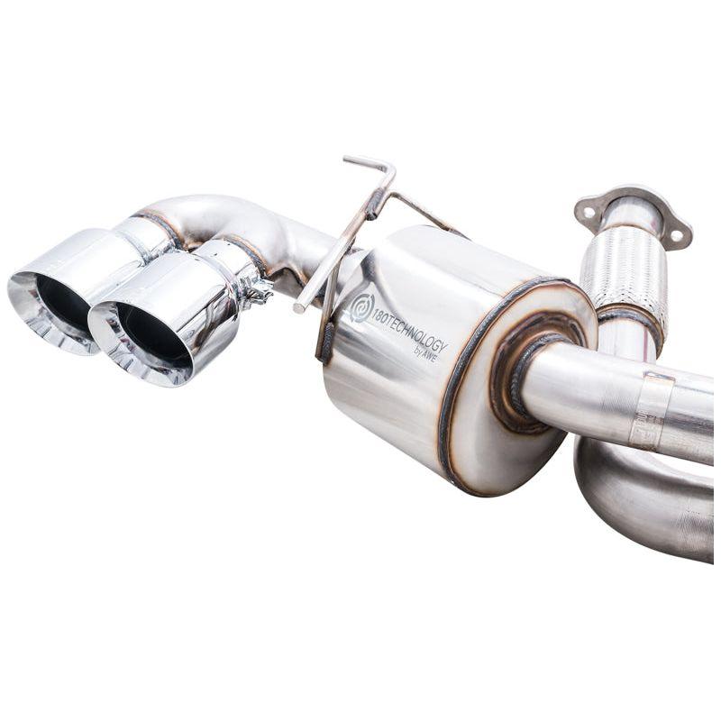 AWE Tuning 2020 Chevrolet Corvette (C8) Touring Edition Exhaust - Quad Chrome Silver Tips - The Coin Has A Say