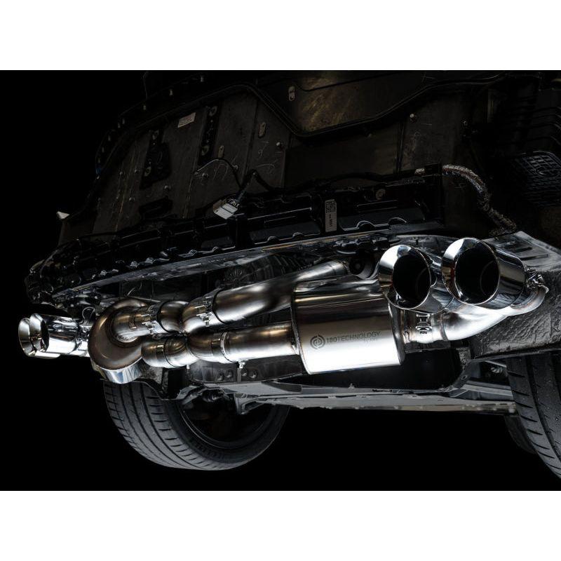 AWE Tuning 2020 Chevrolet Corvette (C8) Touring Edition Exhaust - Quad Chrome Silver Tips - The Coin Has A Say