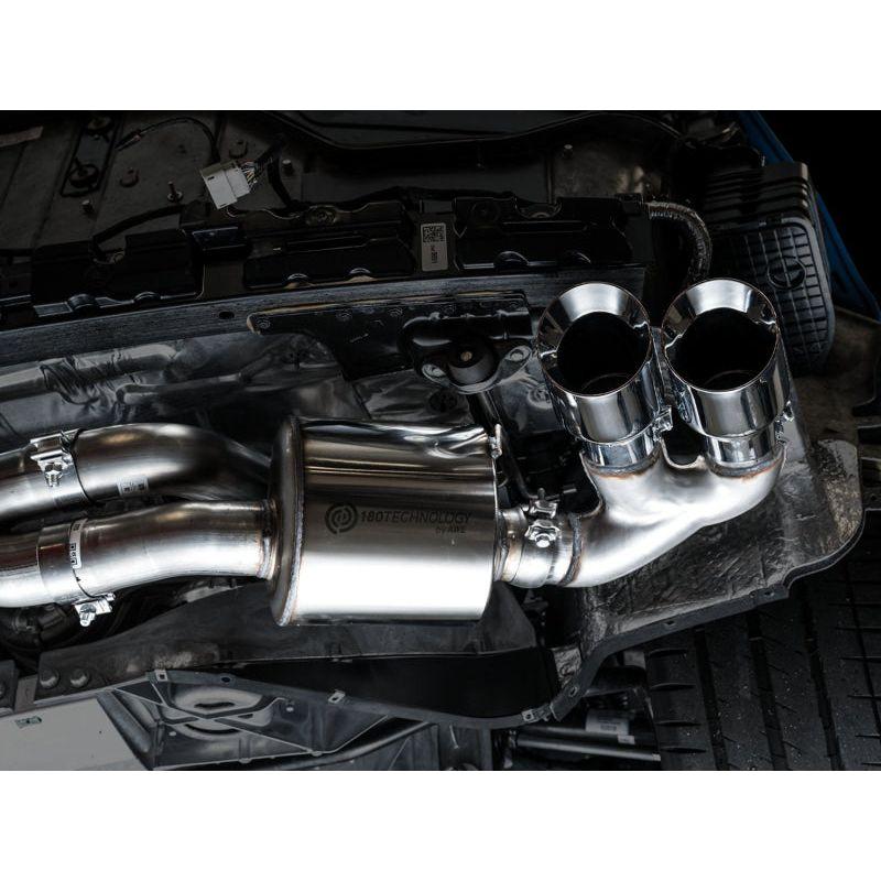 AWE Tuning 2020 Chevrolet Corvette (C8) Touring Edition Exhaust - Quad Chrome Silver Tips - The Coin Has A Say