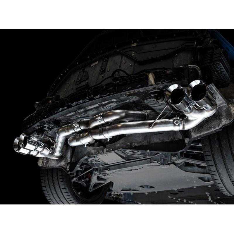 AWE Tuning 2020 Chevrolet Corvette (C8) Track Edition Exhaust - Quad Chrome Silver Tips - The Coin Has A Say