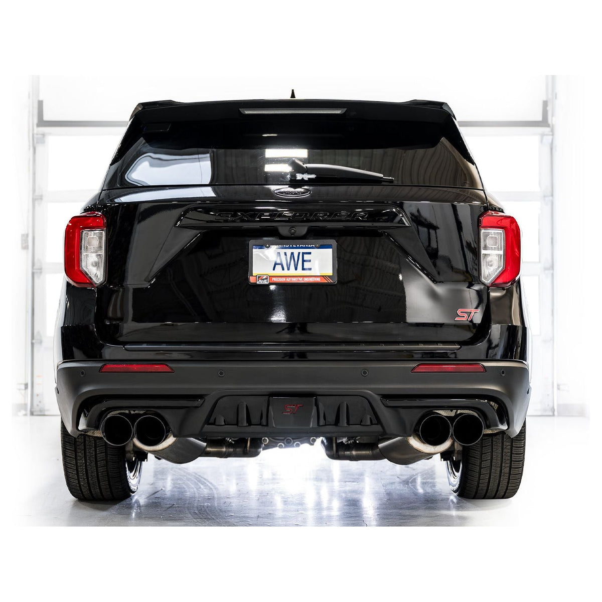 AWE Tuning 2020+ Ford Explorer ST Touring Edition Exhaust w/ Diamond Black Tips - The Coin Has A Say