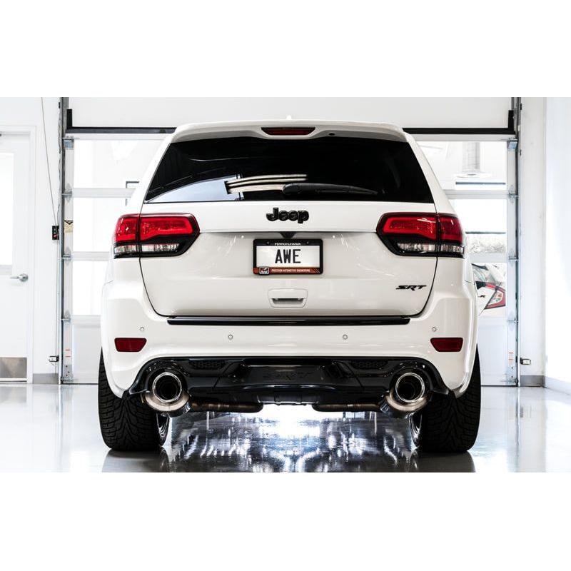AWE Tuning 2020 Jeep Grand Cherokee SRT Touring Edition Exhaust - Diamond Black Tips - The Coin Has A Say