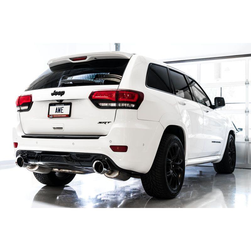 AWE Tuning 2020 Jeep Grand Cherokee SRT Touring Edition Exhaust - Diamond Black Tips - The Coin Has A Say