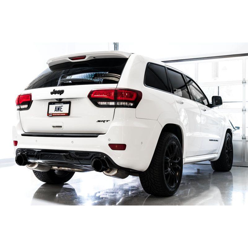 AWE Tuning 2020 Jeep Grand Cherokee SRT Touring Edition Exhaust - Diamond Black Tips - The Coin Has A Say