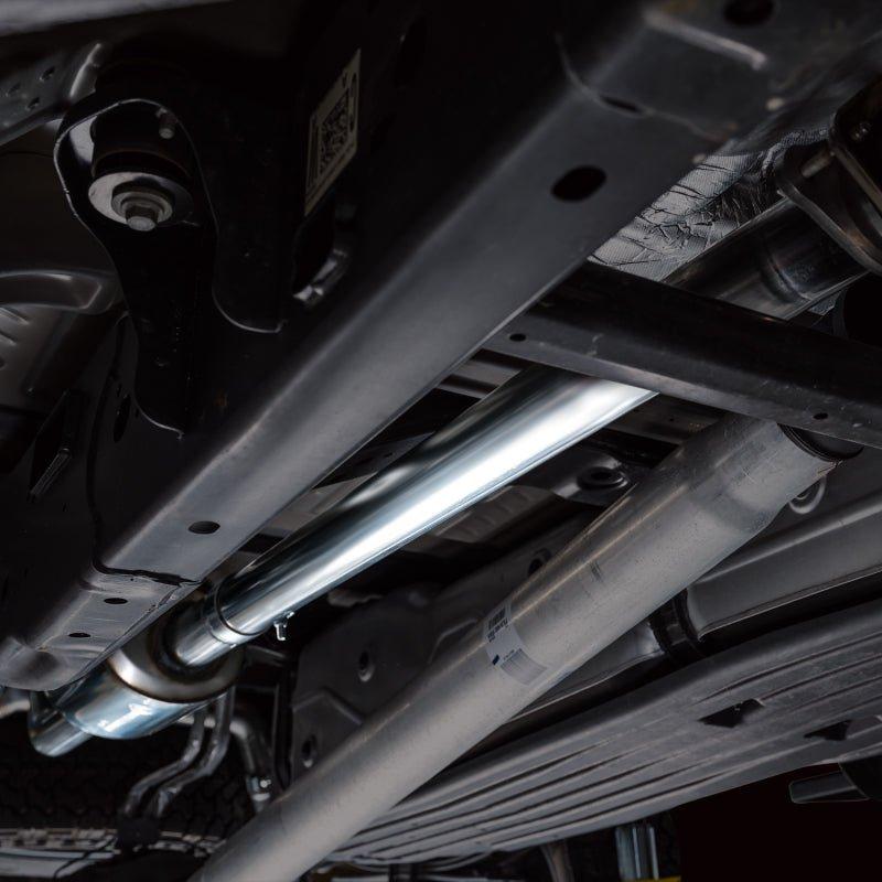 AWE Tuning 2021+ Ford F-150 Tremor (w/ Bumper Cutouts) 0FG Non-Resonated Catback -Diamond Black Tips - The Coin Has A Say