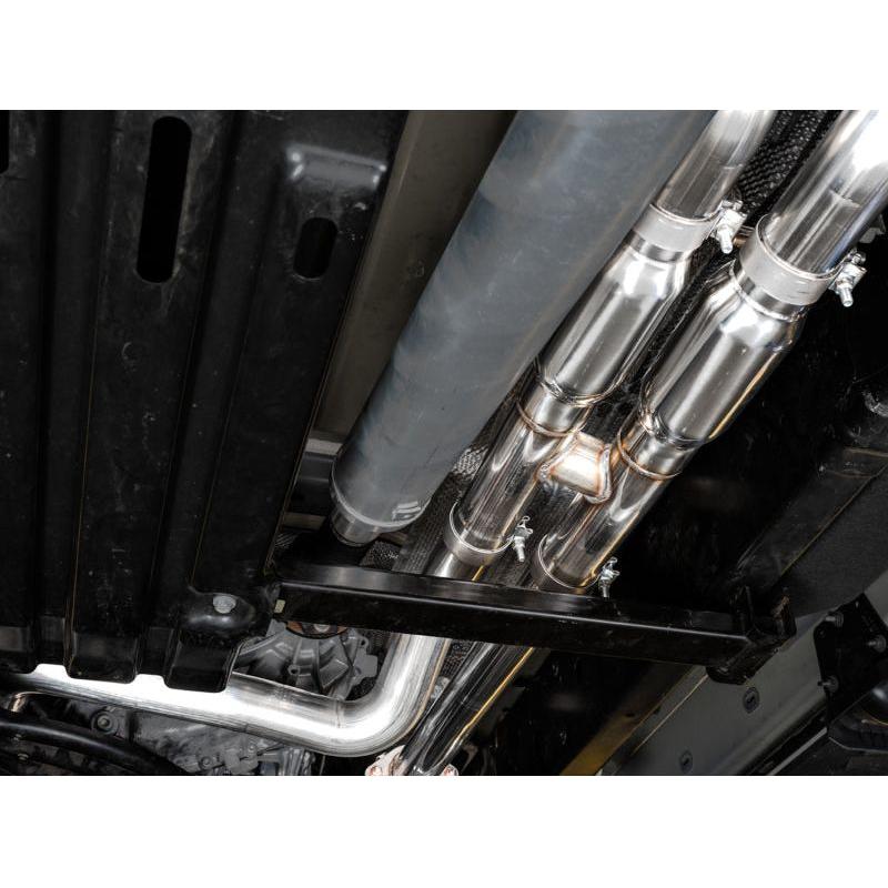 AWE Tuning 2021 RAM 1500 TRX 0FG Cat-Back Exhaust - Diamond Black Tips - The Coin Has A Say