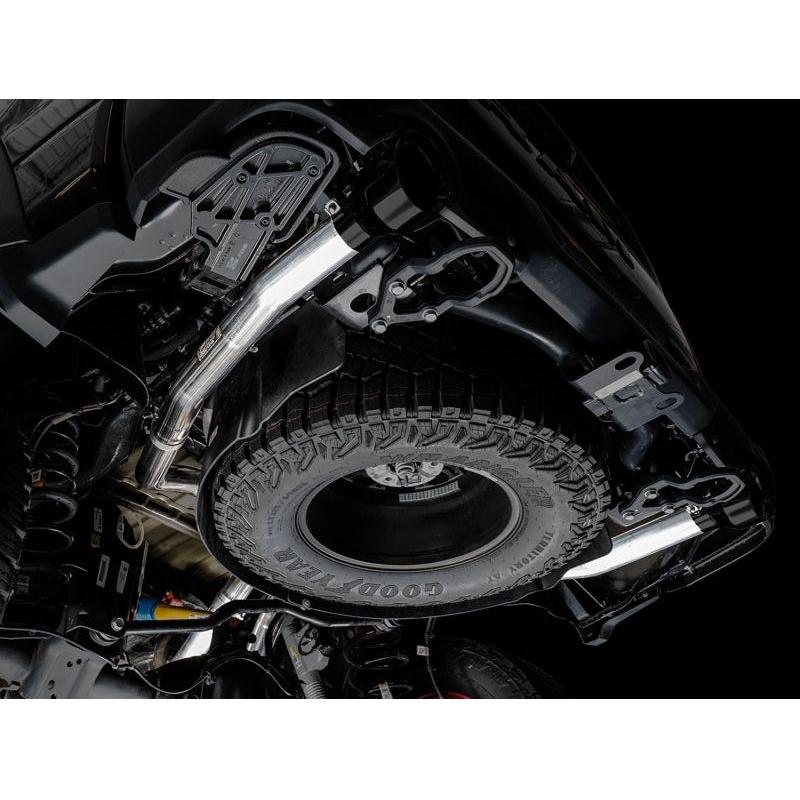 AWE Tuning 2021 RAM 1500 TRX 0FG Cat-Back Exhaust - Diamond Black Tips - The Coin Has A Say