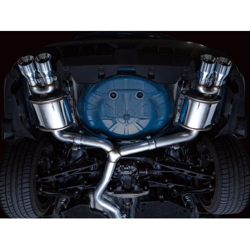 AWE Tuning 2022+ VB Subaru WRX Touring Edition Exhaust - Chrome Silver Tips - The Coin Has A Say