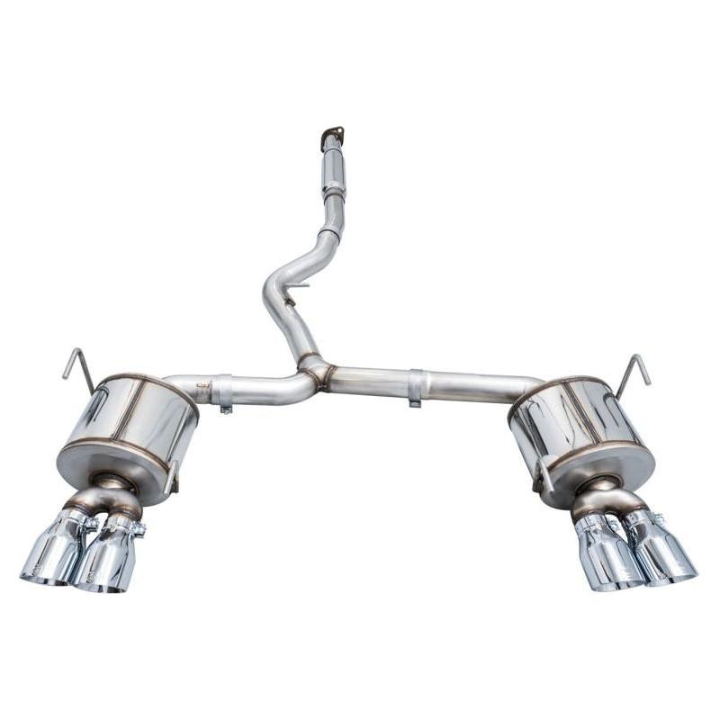 AWE Tuning 2022+ VB Subaru WRX Touring Edition Exhaust - Chrome Silver Tips - The Coin Has A Say