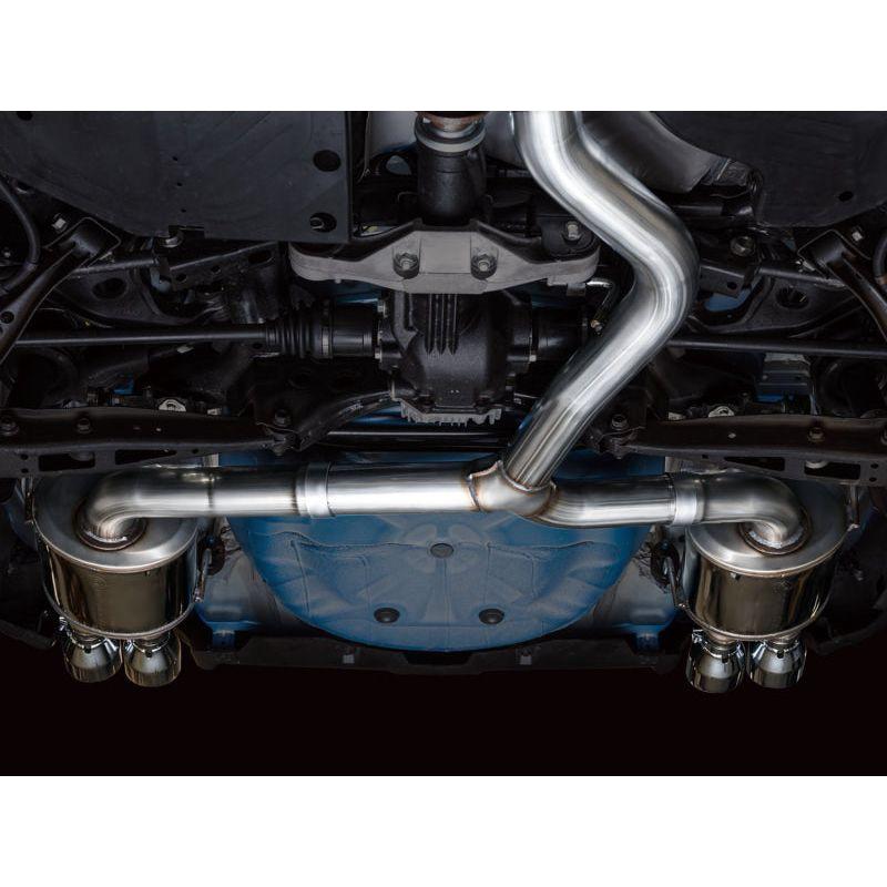 AWE Tuning 2022+ VB Subaru WRX Touring Edition Exhaust - Chrome Silver Tips - The Coin Has A Say
