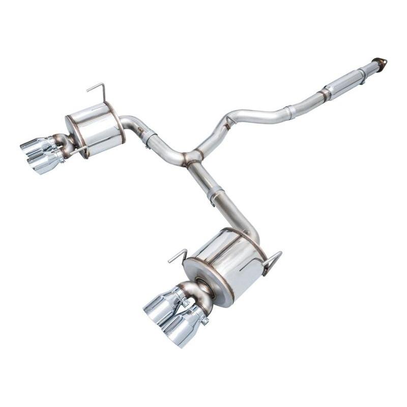 AWE Tuning 2022+ VB Subaru WRX Touring Edition Exhaust - Chrome Silver Tips - The Coin Has A Say