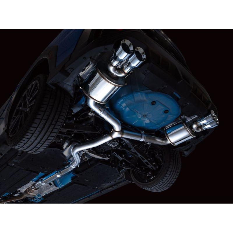 AWE Tuning 2022+ VB Subaru WRX Touring Edition Exhaust - Chrome Silver Tips - The Coin Has A Say