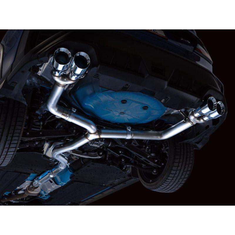 AWE Tuning 2022+ VB Subaru WRX Track Edition Exhaust - Chrome Silver Tips - The Coin Has A Say