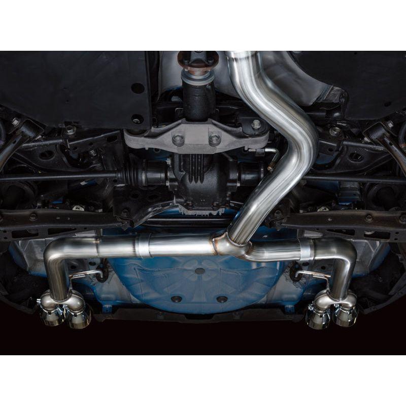 AWE Tuning 2022+ VB Subaru WRX Track Edition Exhaust - Chrome Silver Tips - The Coin Has A Say