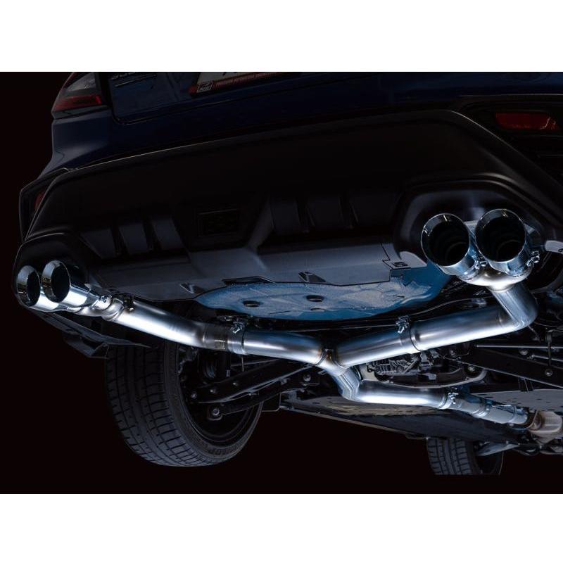 AWE Tuning 2022+ VB Subaru WRX Track Edition Exhaust - Chrome Silver Tips - The Coin Has A Say