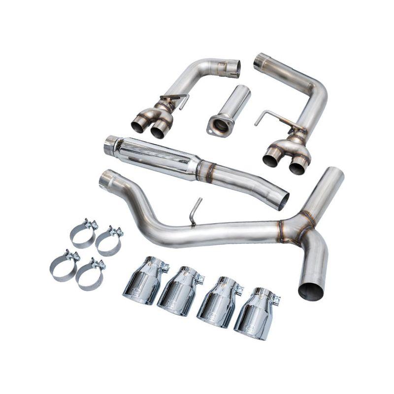 AWE Tuning 2022+ VB Subaru WRX Track Edition Exhaust - Chrome Silver Tips - The Coin Has A Say