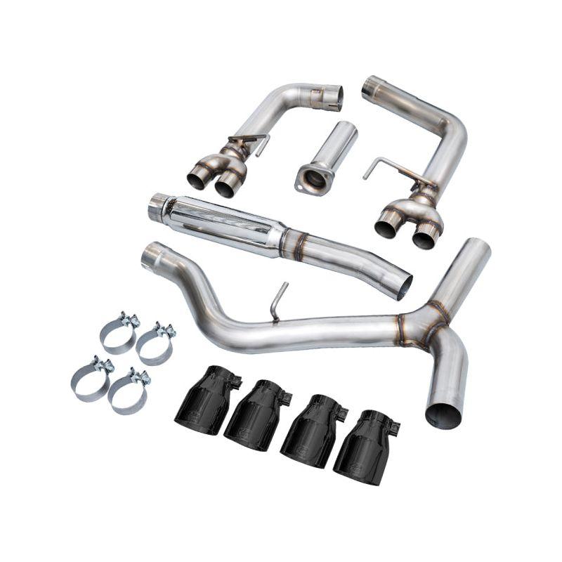 AWE Tuning 2022+ VB Subaru WRX Track Edition Exhaust - Diamond Black Tips - The Coin Has A Say