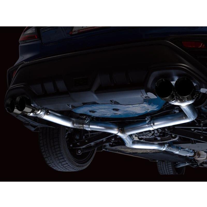 AWE Tuning 2022+ VB Subaru WRX Track Edition Exhaust - Diamond Black Tips - The Coin Has A Say