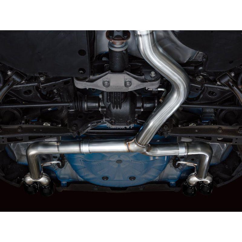 AWE Tuning 2022+ VB Subaru WRX Track Edition Exhaust - Diamond Black Tips - The Coin Has A Say