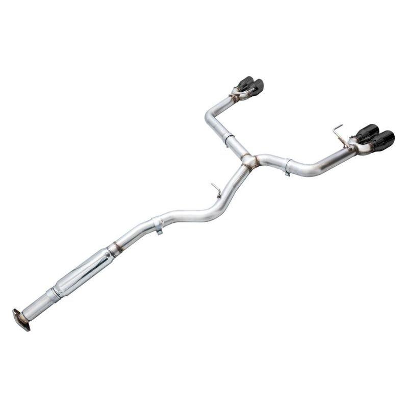 AWE Tuning 2022+ VB Subaru WRX Track Edition Exhaust - Diamond Black Tips - The Coin Has A Say