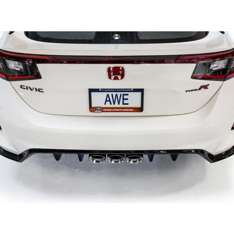 AWE Tuning 2023 Honda Civic Type R FL5 Touring Edition Exhaust w/ Triple Chrome Silver Tips - The Coin Has A Say