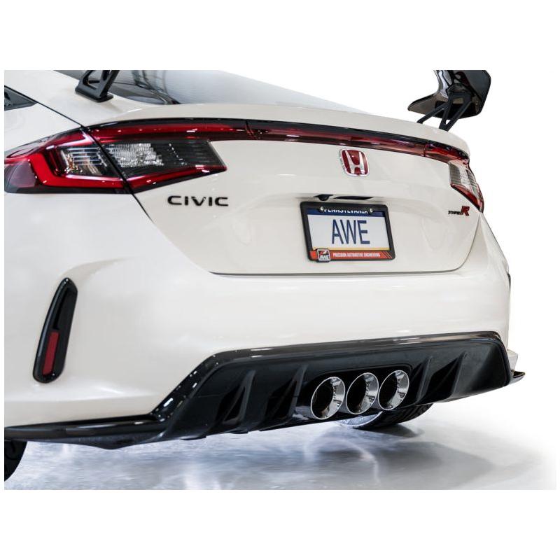 AWE Tuning 2023 Honda Civic Type R FL5 Touring Edition Exhaust w/ Triple Chrome Silver Tips - The Coin Has A Say