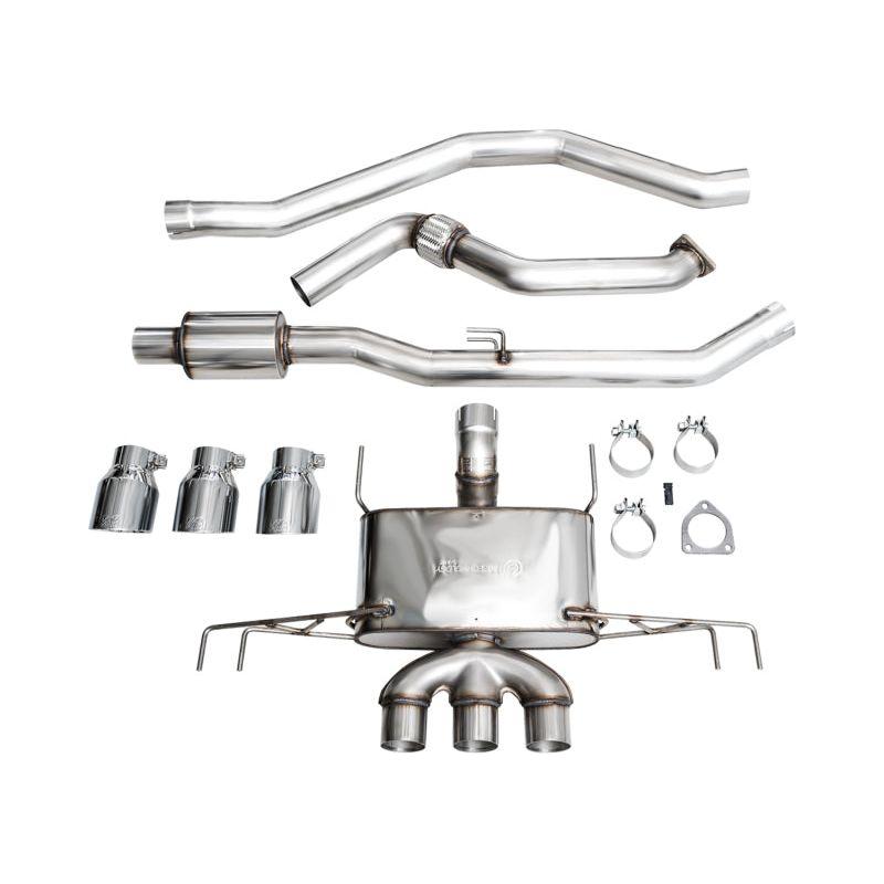 AWE Tuning 2023 Honda Civic Type R FL5 Touring Edition Exhaust w/ Triple Chrome Silver Tips - The Coin Has A Say