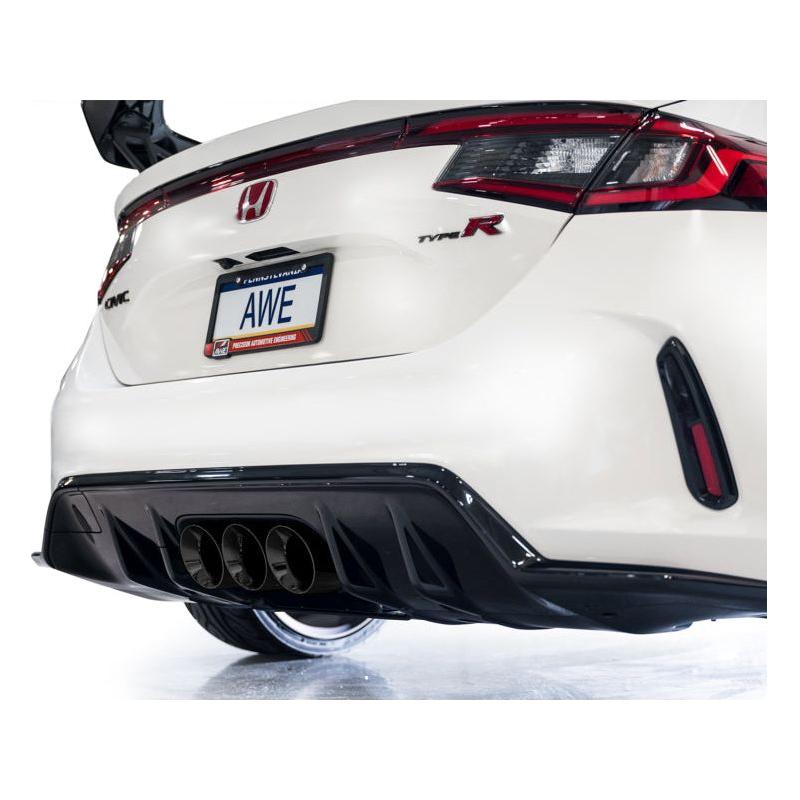 AWE Tuning 2023+ Honda Civic Type R FL5 Touring Edition Exhaust w/ Triple Diamond Black Tips - The Coin Has A Say