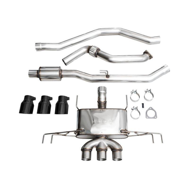 AWE Tuning 2023+ Honda Civic Type R FL5 Touring Edition Exhaust w/ Triple Diamond Black Tips - The Coin Has A Say