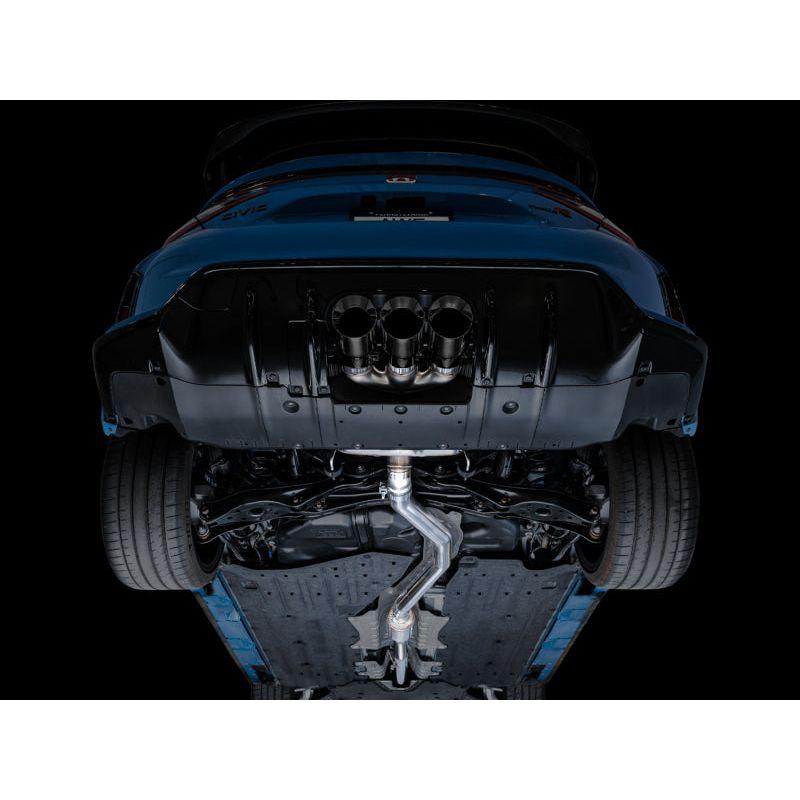 AWE Tuning 2023+ Honda Civic Type R FL5 Touring Edition Exhaust w/ Triple Diamond Black Tips - The Coin Has A Say