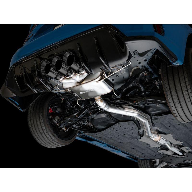 AWE Tuning 2023+ Honda Civic Type R FL5 Touring Edition Exhaust w/ Triple Diamond Black Tips - The Coin Has A Say