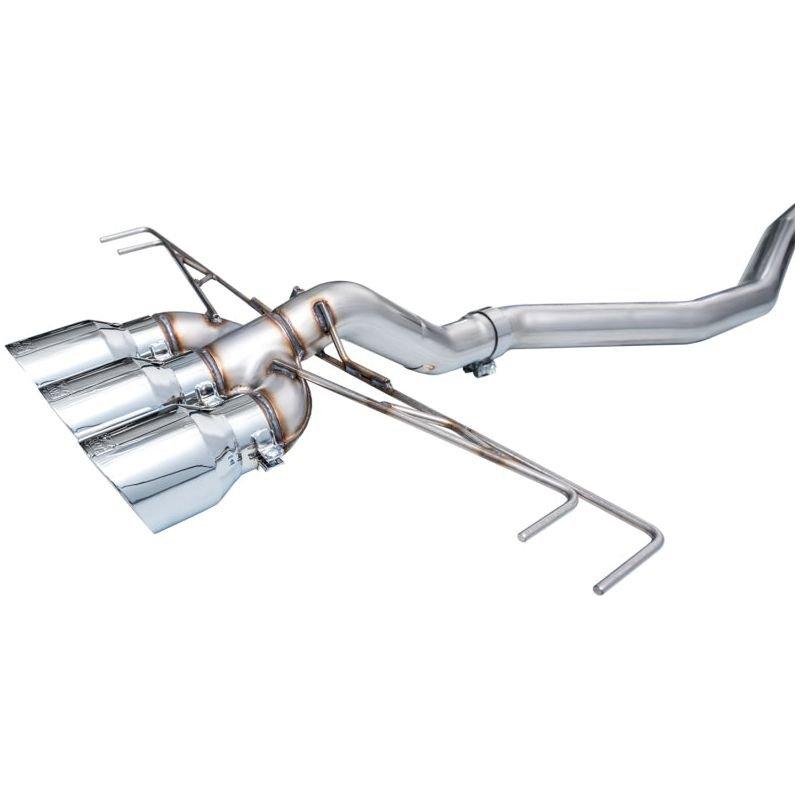 AWE Tuning 2023+ Honda Civic Type R FL5 Track Edition Exhaust w/ Triple Chrome Silver Tips - The Coin Has A Say