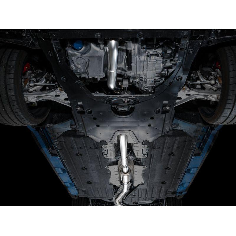 AWE Tuning 2023+ Honda Civic Type R FL5 Track Edition Exhaust w/ Triple Chrome Silver Tips - The Coin Has A Say