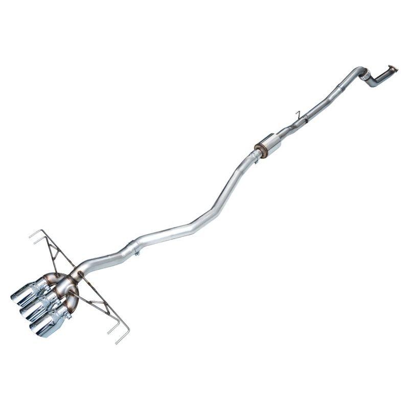 AWE Tuning 2023+ Honda Civic Type R FL5 Track Edition Exhaust w/ Triple Chrome Silver Tips - The Coin Has A Say
