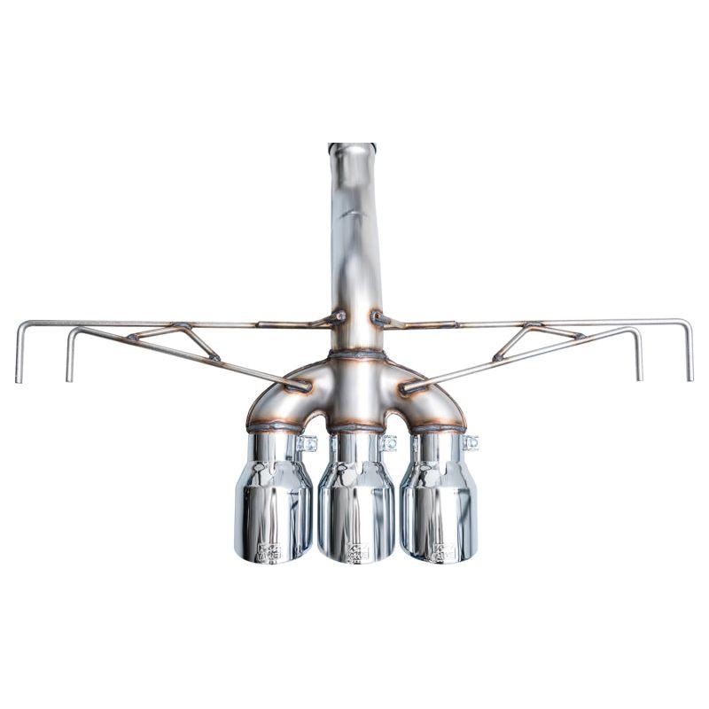 AWE Tuning 2023+ Honda Civic Type R FL5 Track Edition Exhaust w/ Triple Chrome Silver Tips - The Coin Has A Say