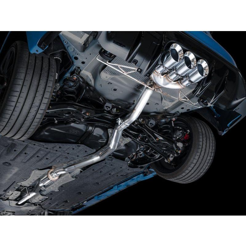 AWE Tuning 2023+ Honda Civic Type R FL5 Track Edition Exhaust w/ Triple Chrome Silver Tips - The Coin Has A Say