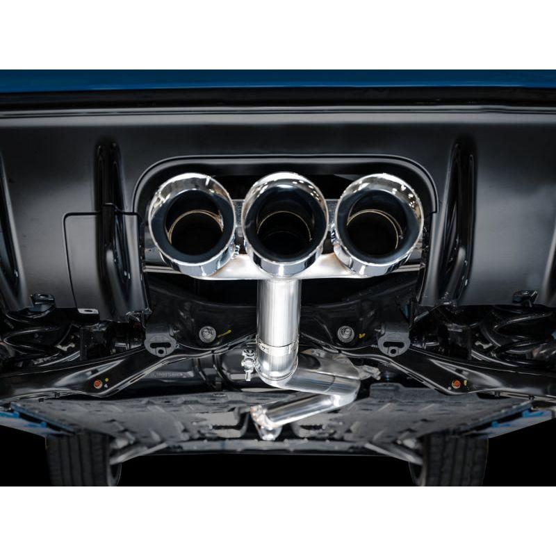 AWE Tuning 2023+ Honda Civic Type R FL5 Track Edition Exhaust w/ Triple Chrome Silver Tips - The Coin Has A Say