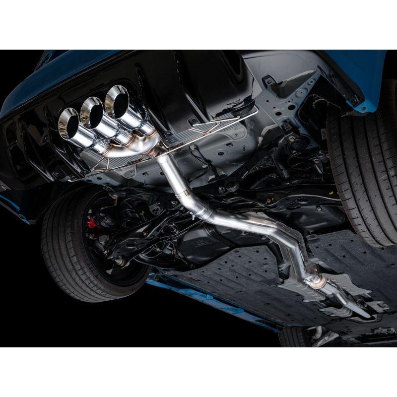 AWE Tuning 2023+ Honda Civic Type R FL5 Track Edition Exhaust w/ Triple Chrome Silver Tips - The Coin Has A Say