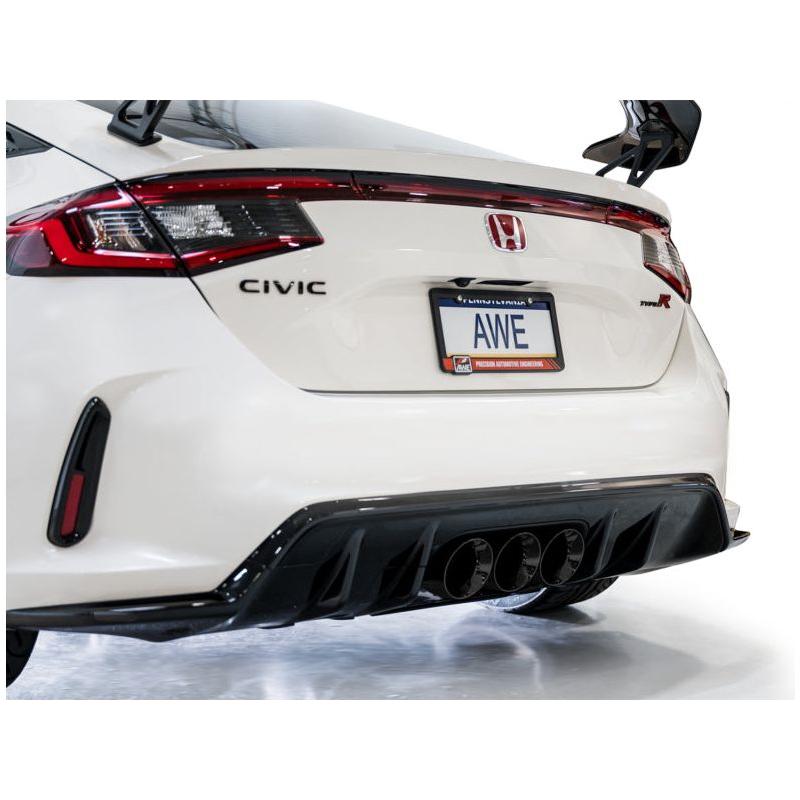 AWE Tuning 2023 Honda Civic Type R FL5 Track Edition Exhaust w/ Triple Diamond Black Tips - The Coin Has A Say