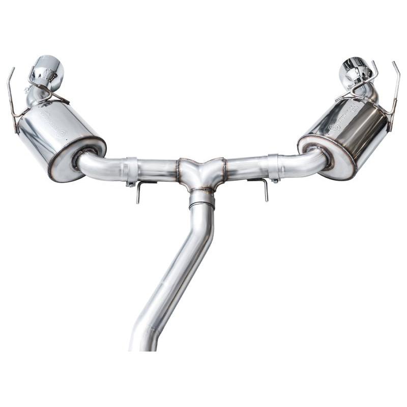 AWE Tuning 22+ Honda Civic Si/Acura Integra Touring Edition Catback Exhaust - Dual Chrome Silver Tip - The Coin Has A Say
