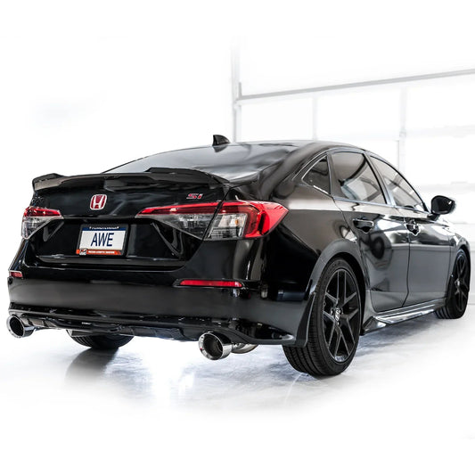 AWE Tuning 22+ Honda Civic Si/Acura Integra Touring Edition Catback Exhaust - Dual Chrome Silver Tip - The Coin Has A Say