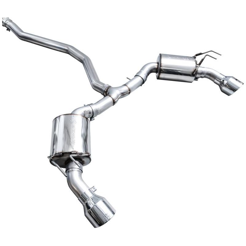 AWE Tuning 22+ Honda Civic Si/Acura Integra Touring Edition Catback Exhaust - Dual Chrome Silver Tip - The Coin Has A Say
