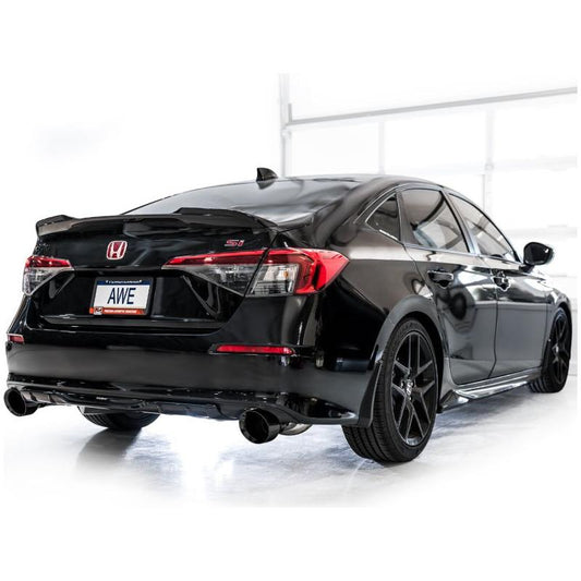 AWE Tuning 22+ Honda Civic Si/Acura Integra Touring Edition Catback Exhaust - Dual Diamond Black Tip - The Coin Has A Say