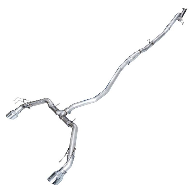AWE Tuning 22+ Honda Civic Si/Acura Integra Track Edition Catback Exhaust - Dual Chrome Silver Tips - The Coin Has A Say
