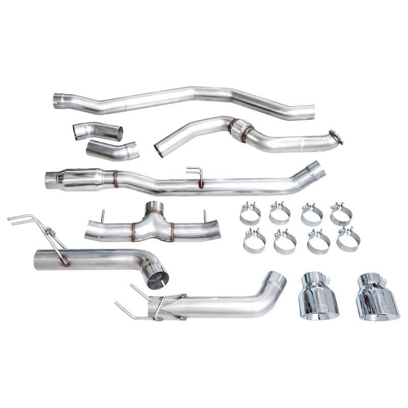 AWE Tuning 22+ Honda Civic Si/Acura Integra Track Edition Catback Exhaust - Dual Chrome Silver Tips - The Coin Has A Say