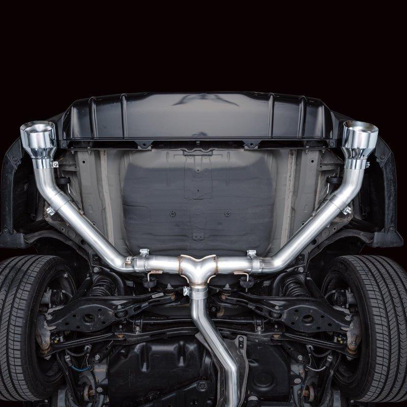 AWE Tuning 22+ Honda Civic Si/Acura Integra Track Edition Catback Exhaust - Dual Chrome Silver Tips - The Coin Has A Say