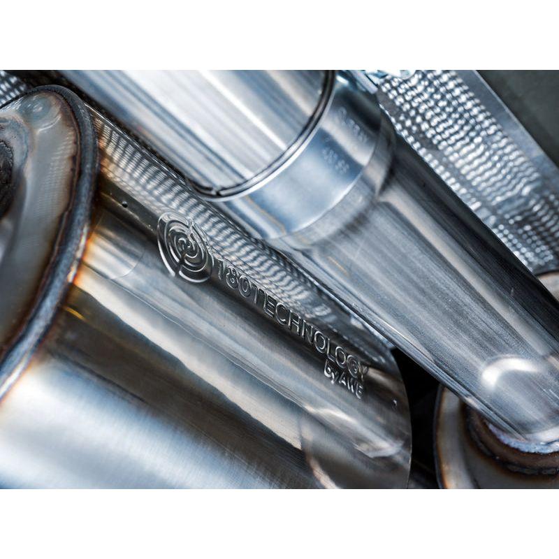 AWE Tuning 4th Gen GM 1500 6.2L 0FG Catback Split Rear Exit (w/ Bumper Cutouts) - Quad Chrome Tips - The Coin Has A Say