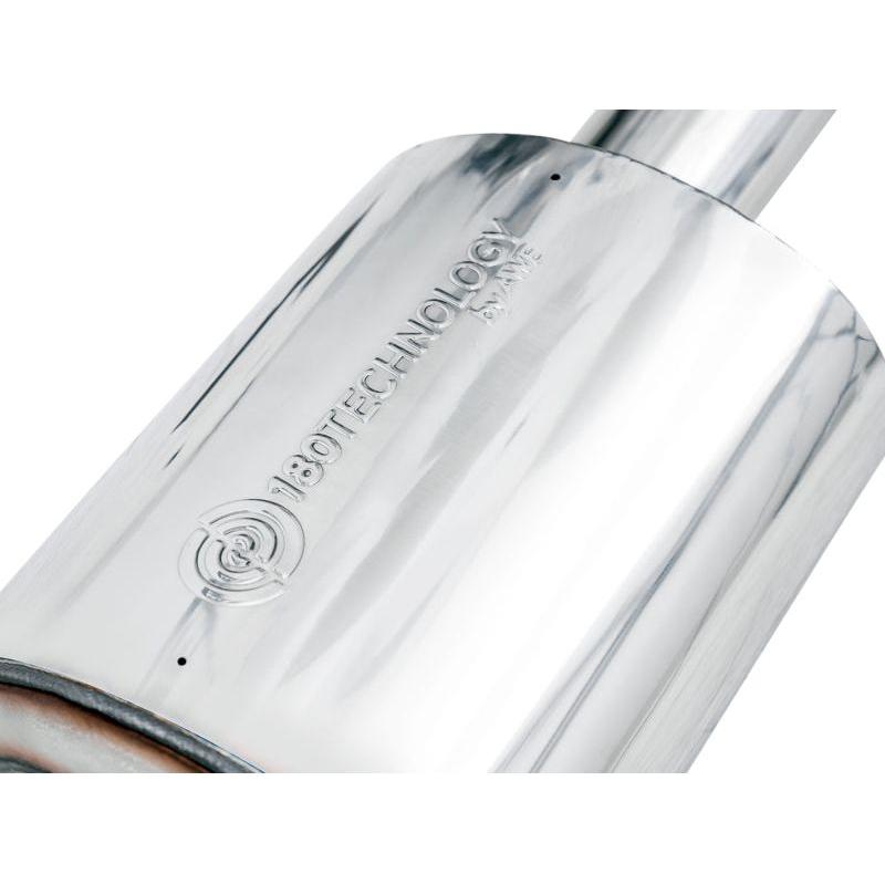 AWE Tuning 4th Gen GM 1500 6.2L 0FG Catback Split Rear Exit (w/ Bumper Cutouts) - Quad Diamond Tips - The Coin Has A Say